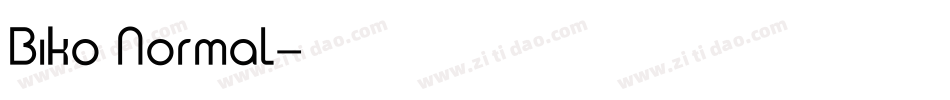 Biko Normal字体转换